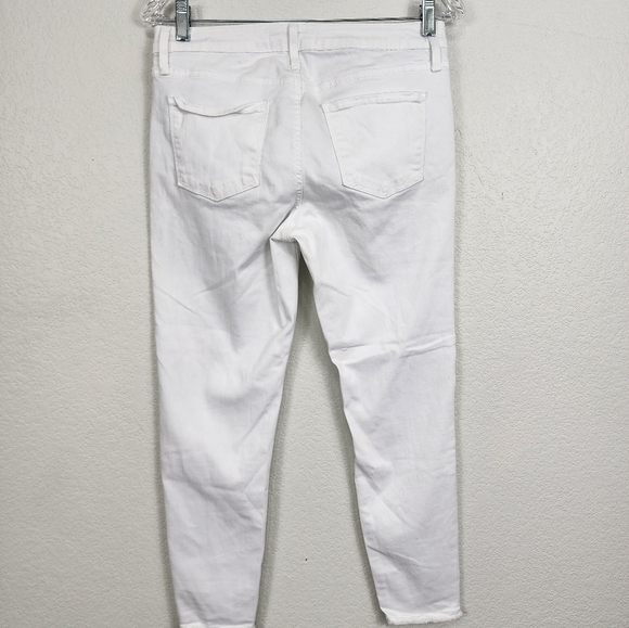 Just Black Skinny White High Waist Jeans Size 29 - Picture 7 of 13
